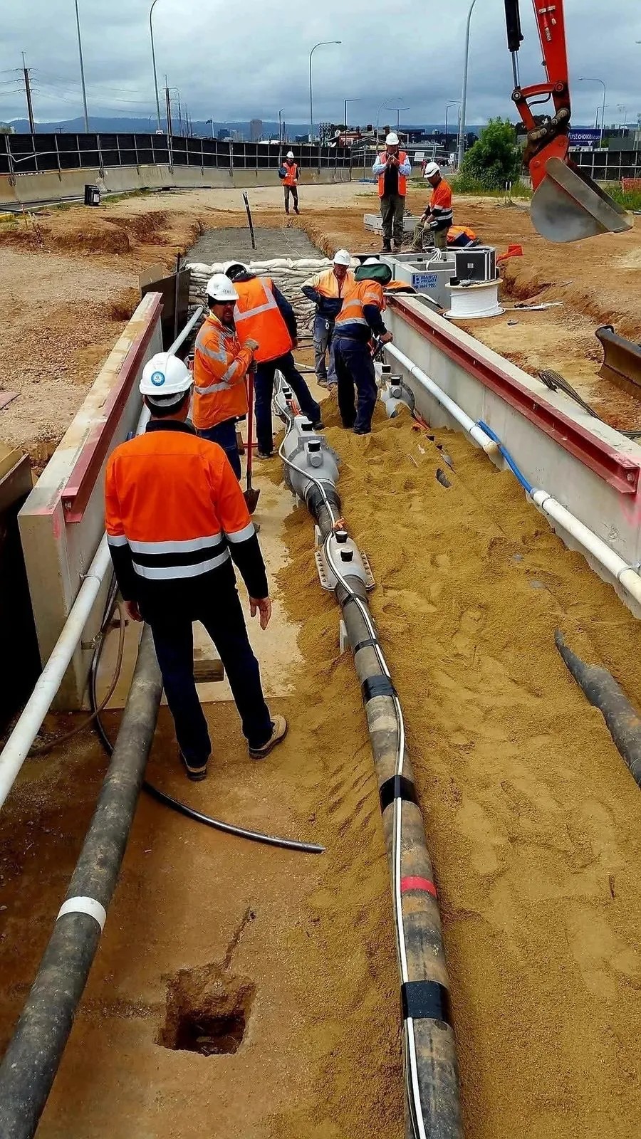 Cable jointing works